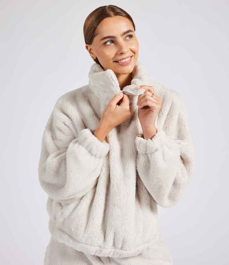 Brand Lab Ladies Fluffy 1/4 Zip Fleece