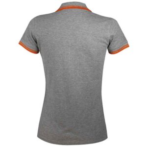 SOL'S Ladies Pasadena Tipped Cotton Pique Polo Shirt