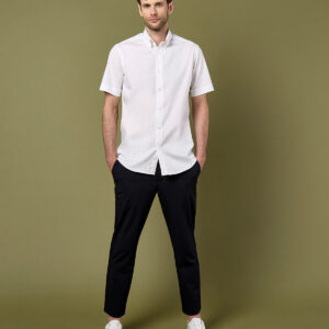 Kustom Kit Premium Short Sleeve Tailored Oxford Shirt