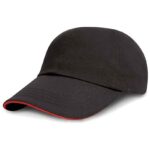Result Kids Low Profile Heavy Brushed Cotton Cap with Sandwich Peak