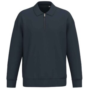 Native Spirit Unisex 1/4 Zip Sweatshirt with Polo Collar