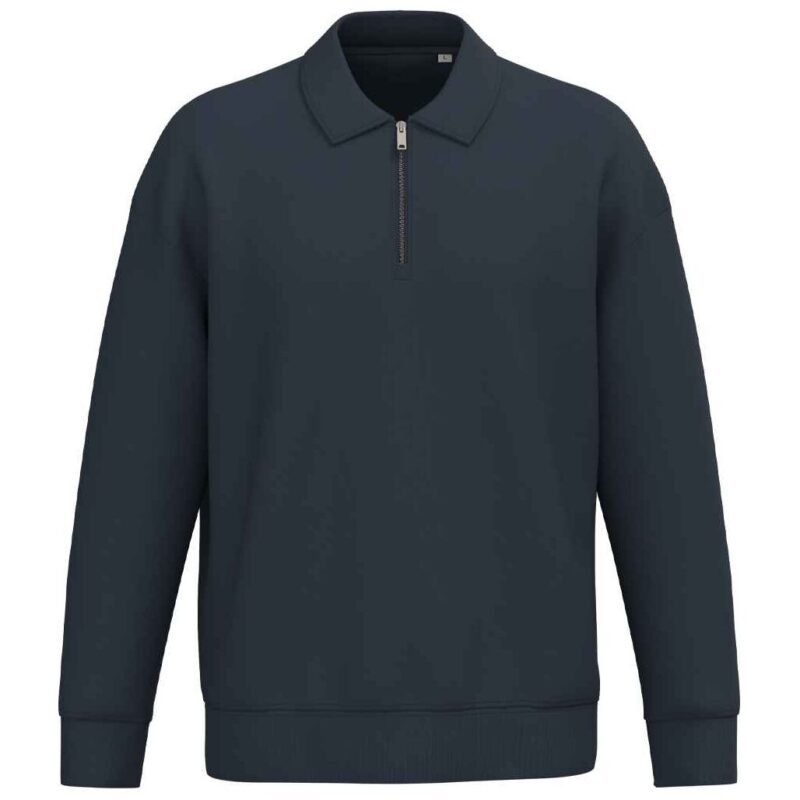 Native Spirit Unisex 1/4 Zip Sweatshirt with Polo Collar