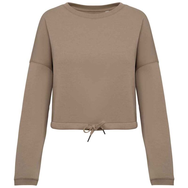 Native Spirit Ladies Oversized Cropped Sweatshirt