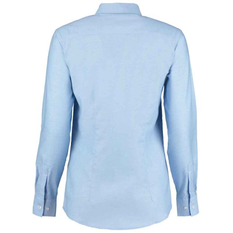 Kustom Kit Ladies Long Sleeve Tailored Workwear Oxford Shirt