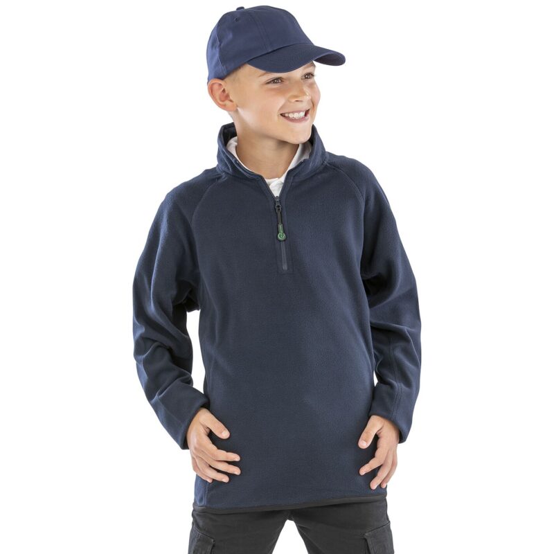 Result Recycled Kids Zip Neck Micro Fleece