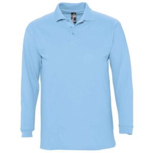 SOL'S Winter II Long Sleeve Cotton Pique Polo Shirt