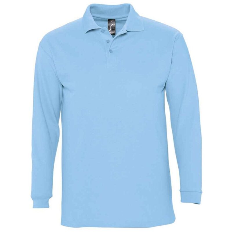 SOL'S Winter II Long Sleeve Cotton Pique Polo Shirt