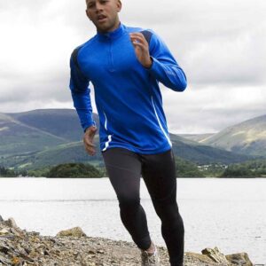 Spiro Unisex Zip Neck Trial Training Top