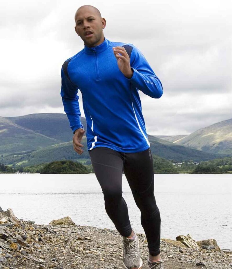 Spiro Unisex Zip Neck Trial Training Top