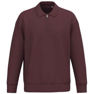 Native Spirit Unisex 1/4 Zip Sweatshirt with Polo Collar