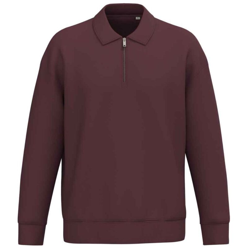 Native Spirit Unisex 1/4 Zip Sweatshirt with Polo Collar