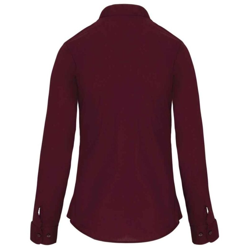 Kariban Ladies Long Sleeve Mandarin Collar Shirt
