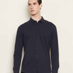 NEOBLU Basile Organic Cotton Long Sleeve Pique Shirt