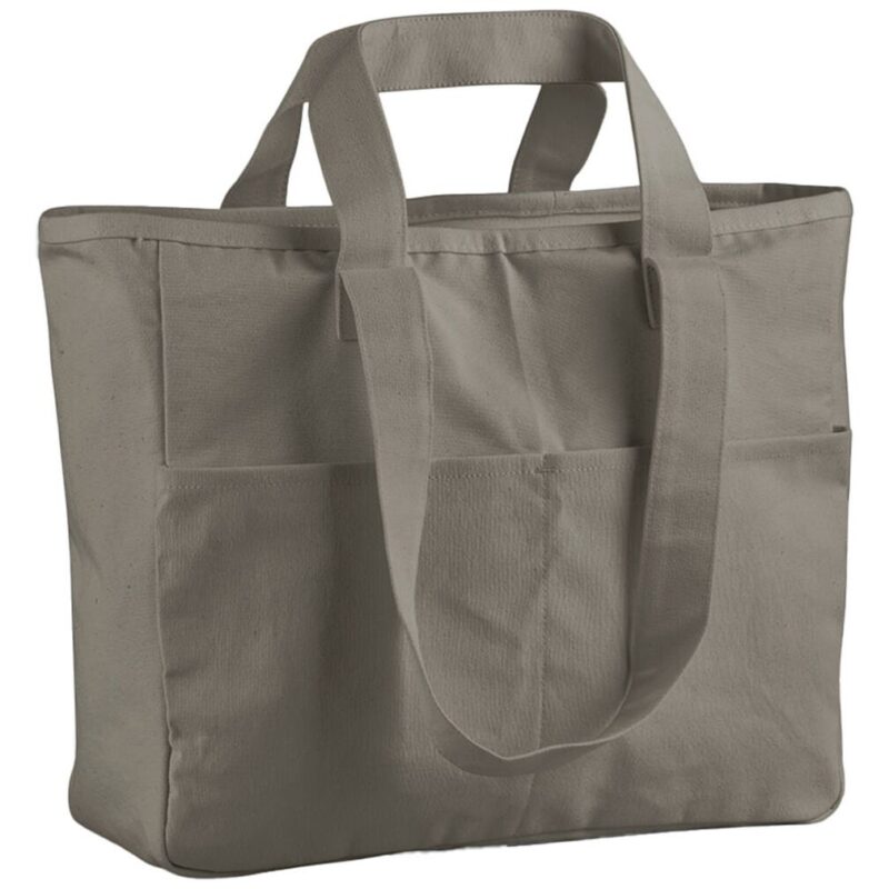 Westford Mill Double Handle Cargo Pocket Tote Bag