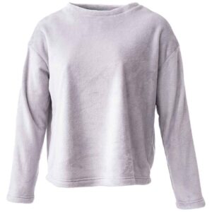 Brand Lab Ladies Plush Fleece Crew Neck Sweatshirt