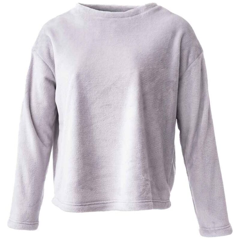 Brand Lab Ladies Plush Fleece Crew Neck Sweatshirt