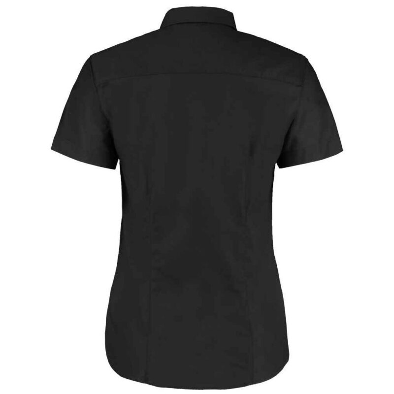 Kustom Kit Ladies Short Sleeve Tailored Workwear Oxford Shirt