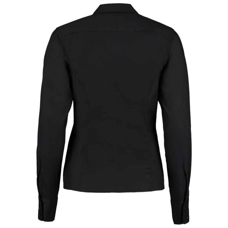 Kustom Kit Ladies Premium Long Sleeve Tailored Oxford Shirt