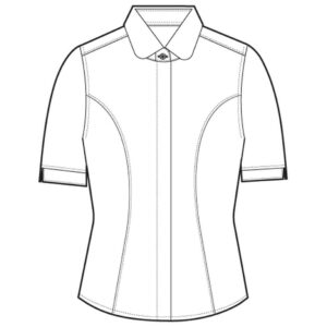 Brook Taverner Ladies Soave Short Sleeve Poplin Shirt