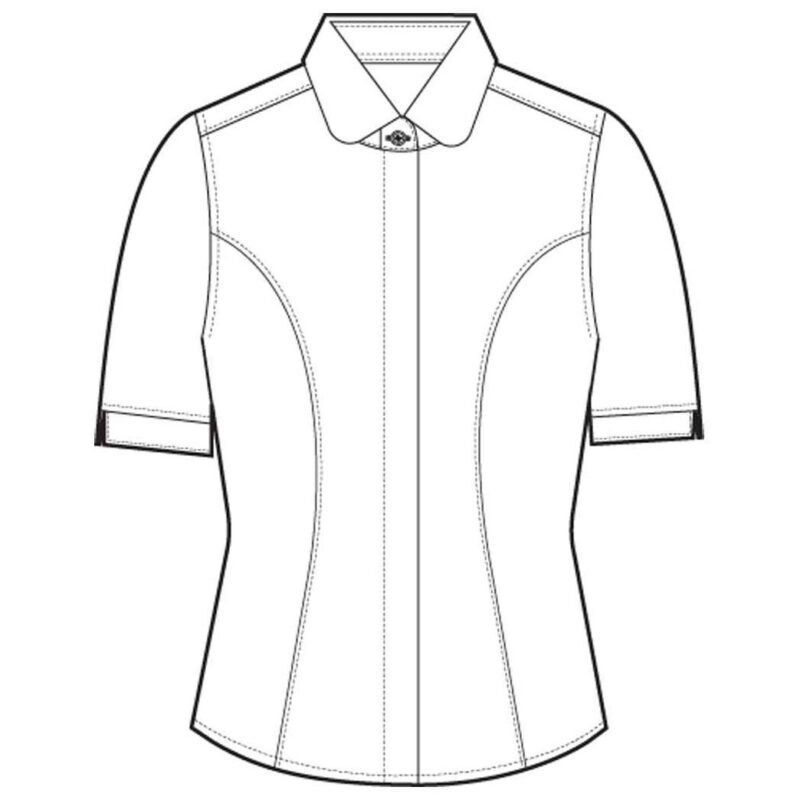 Brook Taverner Ladies Soave Short Sleeve Poplin Shirt