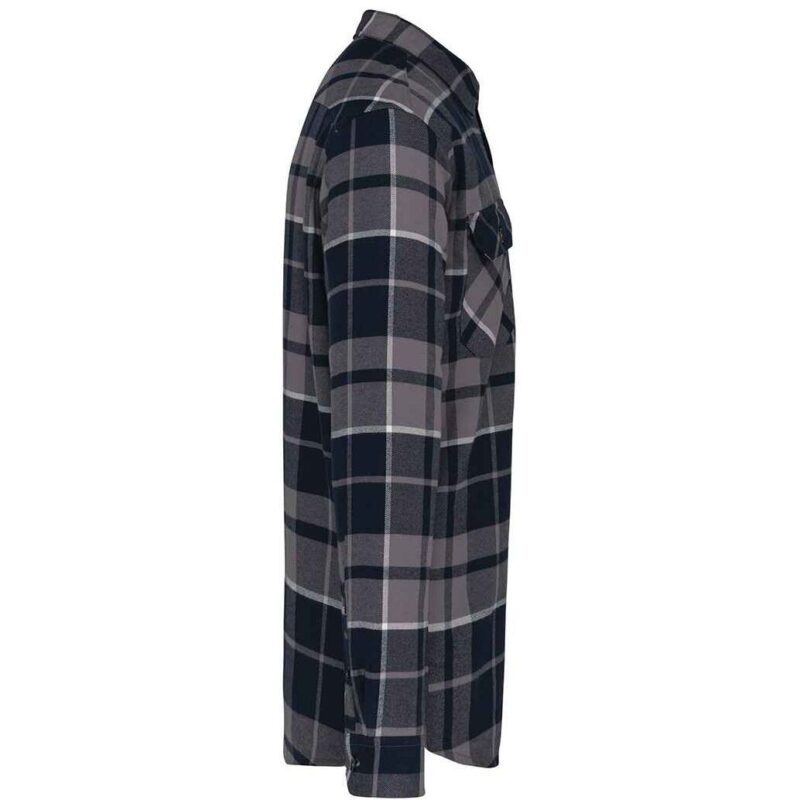 Kariban Sherpa Lined Checked Shirt Jacket