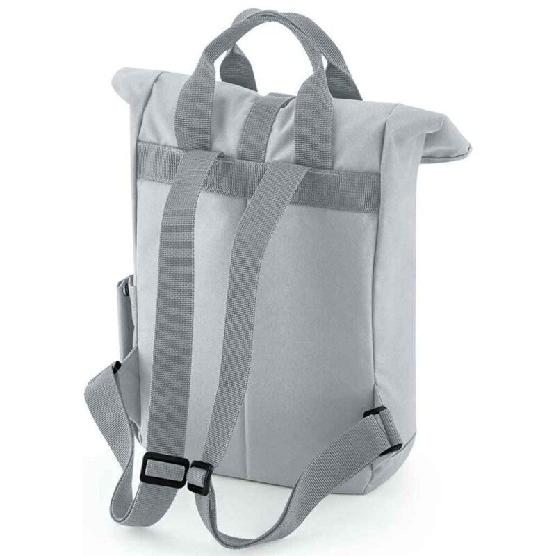 BagBase Recycled Mini Twin Handle Roll-Top Backpack