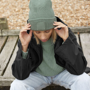 Beechfield Deep Cuff Tonal Patch Beanie