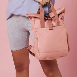 BagBase Recycled Mini Twin Handle Roll-Top Backpack