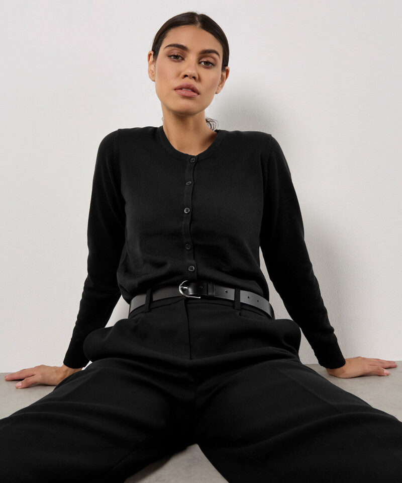 Kustom Kit Ladies Arundel Round Neck Cardigan
