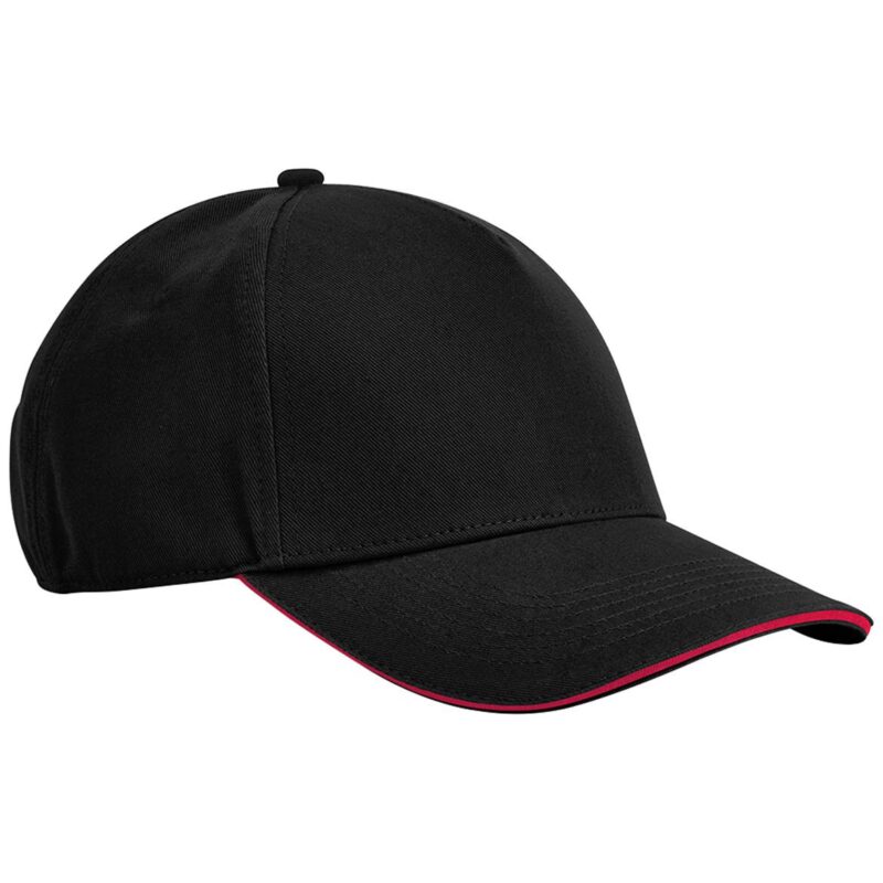 Beechfield EarthAware Classic Organic Cotton 5 Panel Sandwich Peak Cap