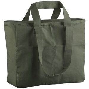 Westford Mill Double Handle Cargo Pocket Tote Bag
