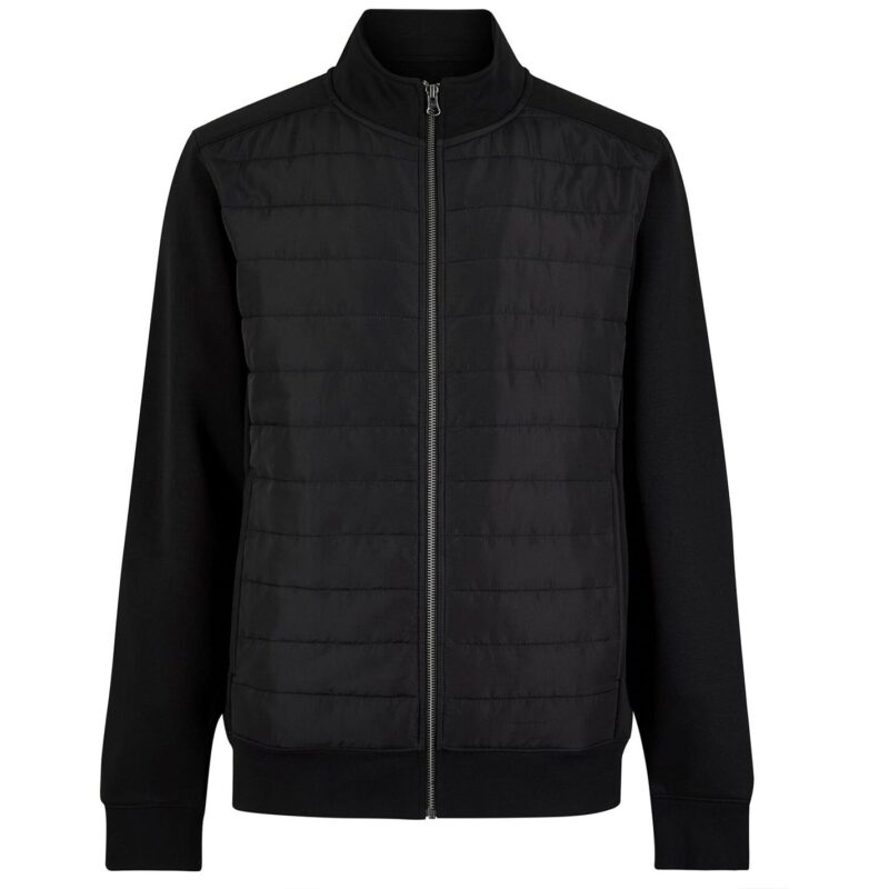 Kustom Kit Regular Fit Quilted Full Zip Sweat Jacket