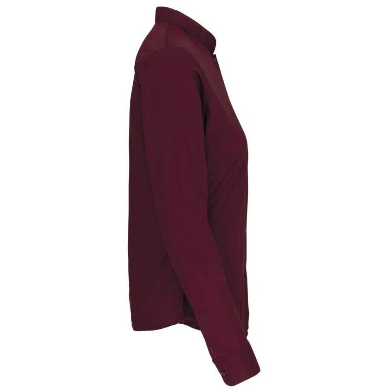 Kariban Ladies Long Sleeve Mandarin Collar Shirt