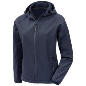 Result Recycled Ladies Three Layer Printable Hooded Soft Shell Jacket