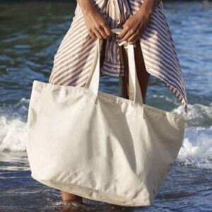 Westford Mill Oversized Heavy Duty Canvas Tote Bag