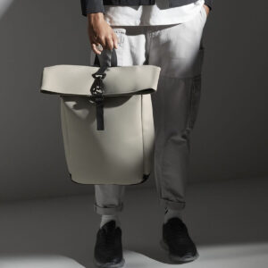 BagBase Matte PU Roll-Top Backpack