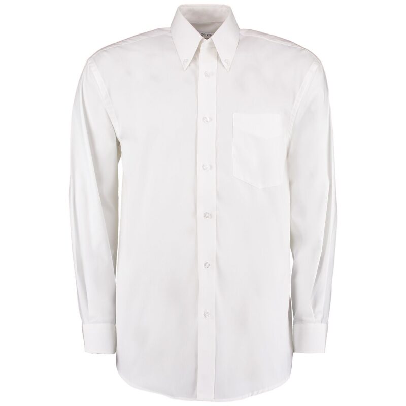 Kustom Kit Premium Long Sleeve Classic Fit Oxford Shirt