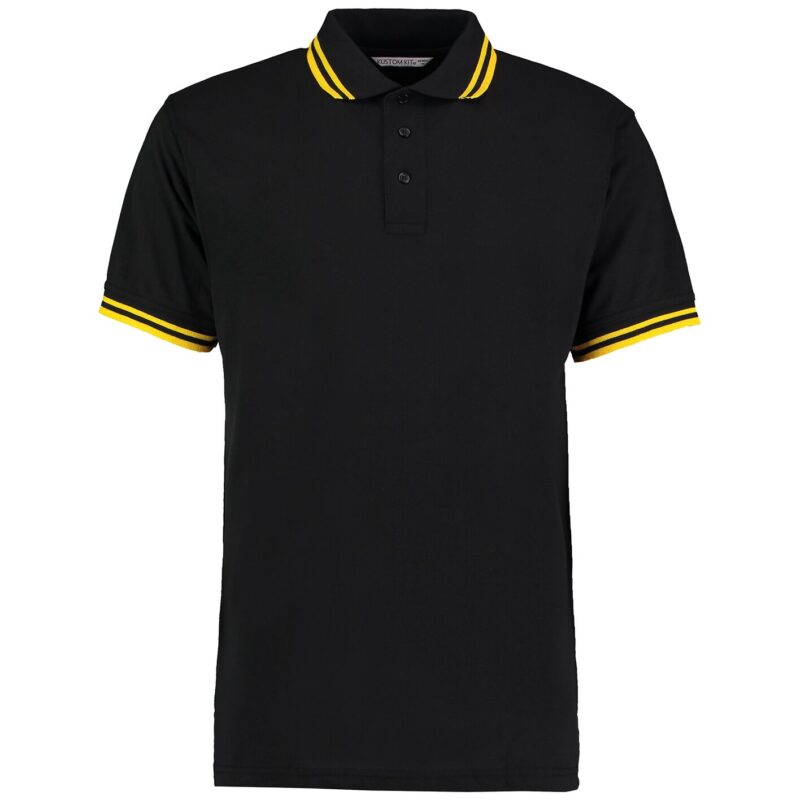 Kustom Kit Contrast Tipped Poly/Cotton Pique Polo Shirt