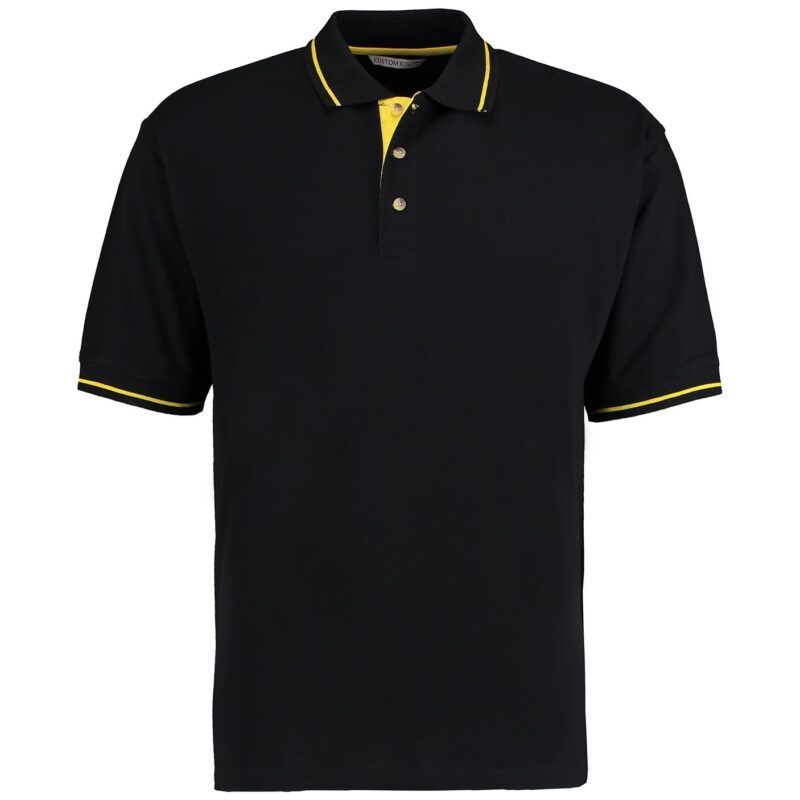 Kustom Kit St Mellion Tipped Cotton Pique Polo Shirt