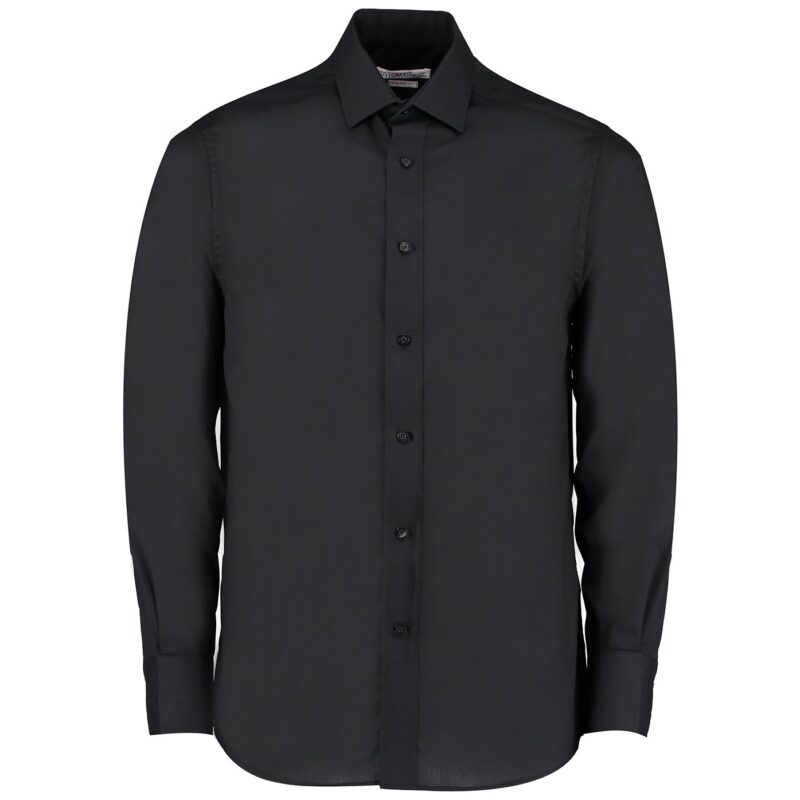 Kustom Kit Long Sleeve Tailored Business Shirt