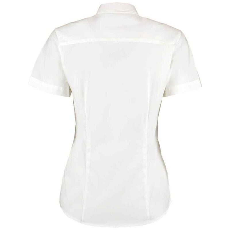 Kustom Kit Ladies Premium Short Sleeve Tailored Oxford Shirt
