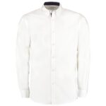 Kustom Kit Premium Long Sleeve Contrast Tailored Oxford Shirt