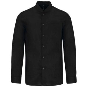 Kariban Long Sleeve Mandarin Collar Shirt