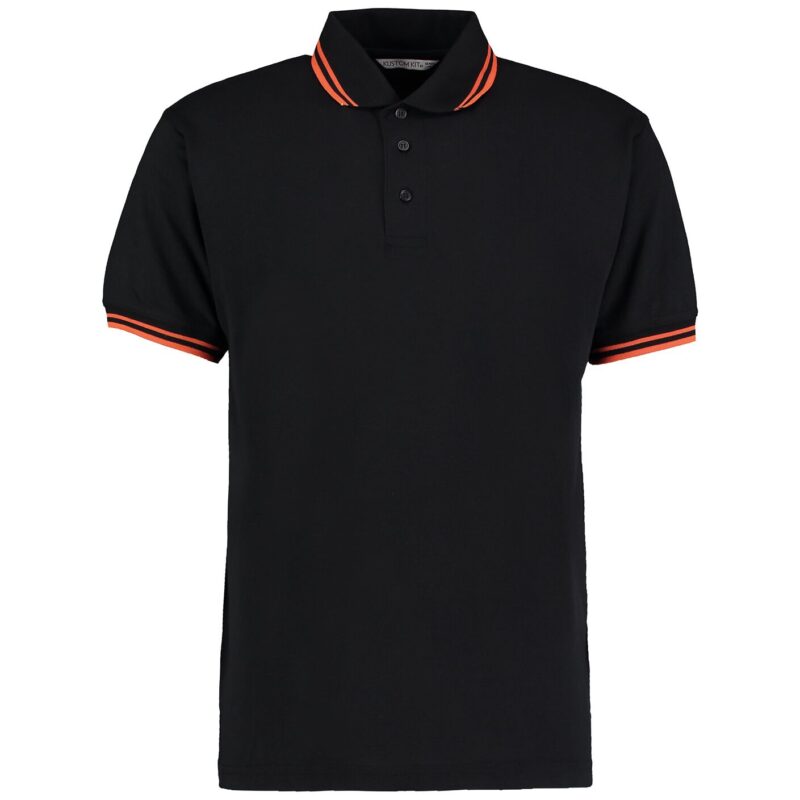 Kustom Kit Contrast Tipped Poly/Cotton Pique Polo Shirt