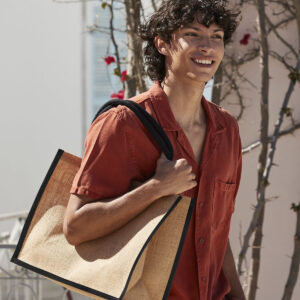 Westford Mill Natural Starched Jute Classic Shopper