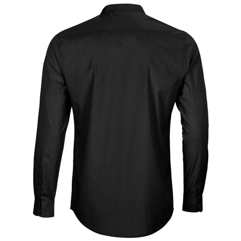 NEOBLU Bart Mao Collar Long Sleeve Poplin Shirt