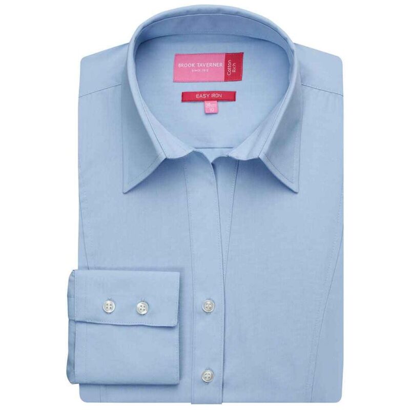 Brook Taverner Ladies Palena Long Sleeve Poplin Shirt