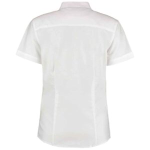 Kustom Kit Ladies Short Sleeve Tailored Workwear Oxford Shirt
