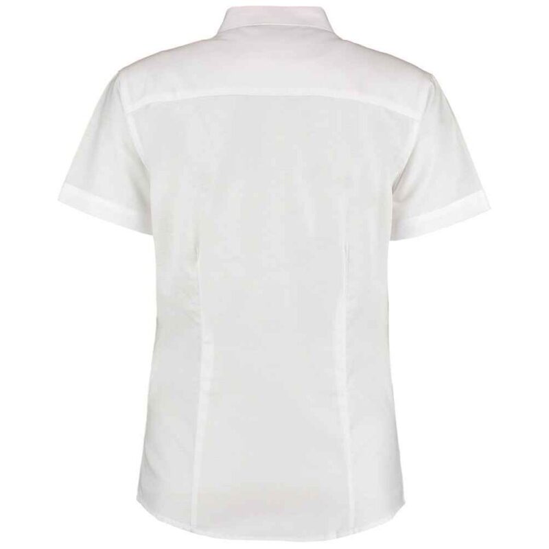 Kustom Kit Ladies Short Sleeve Tailored Workwear Oxford Shirt
