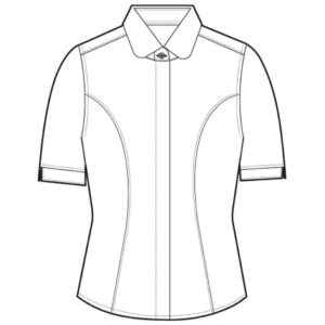 Brook Taverner Ladies Soave Short Sleeve Poplin Shirt